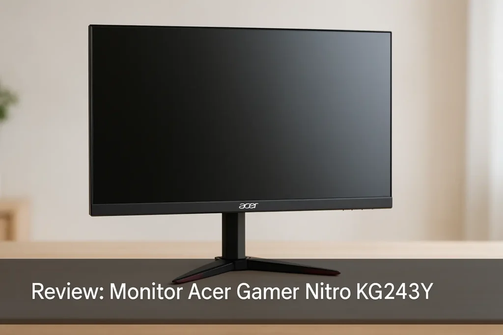 Monitor Acer Gamer Nitro KG243Y G0bi: Fluidez e Resposta em Alta Performance