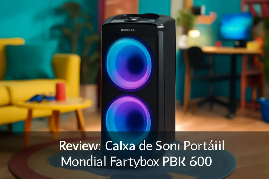 Caixa de Som Portátil Mondial Partybox PBX-600: Potência e Conectividade para Sua Festa