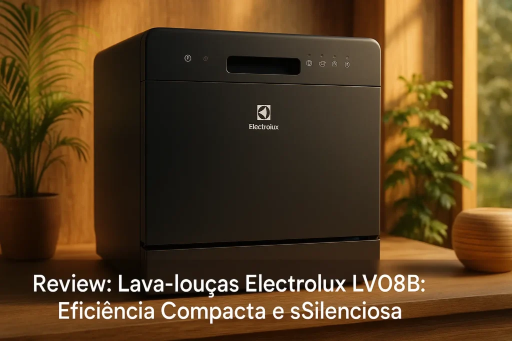 Lava-louças Electrolux LV08B: Eficiência Compacta e Silenciosa