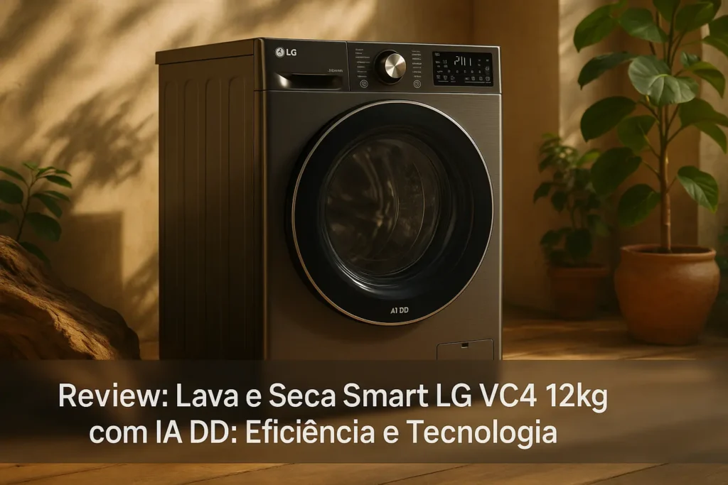 Lava e Seca Smart LG VC4 12kg com IA DD: Eficiência e Tecnologia