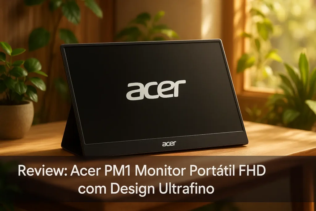 Acer PM1 Monitor Portátil FHD com Design Ultrafino