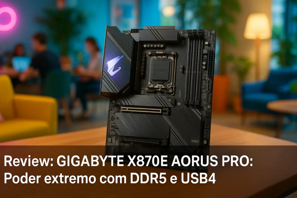 GIGABYTE X870E AORUS PRO: Poder extremo com DDR5 e USB4