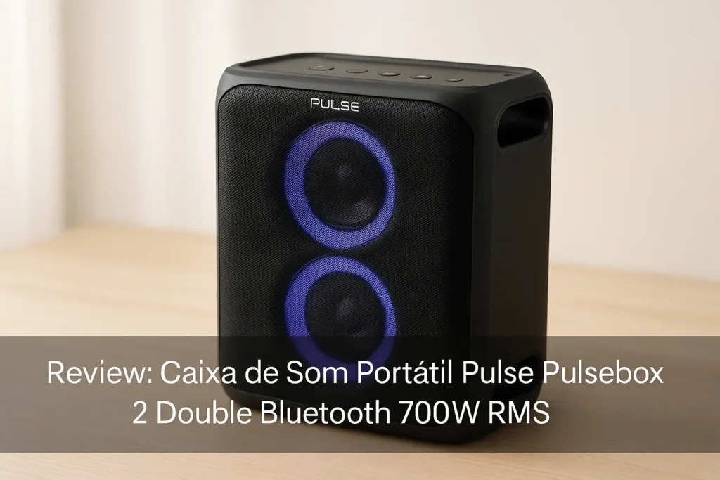 Caixa de Som Portátil Pulse Pulsebox 2 Double Bluetooth 700W RMS