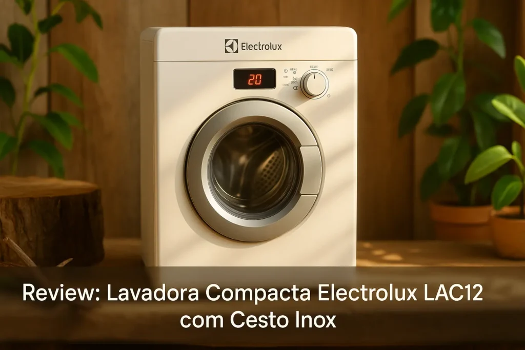 Lavadora Compacta Electrolux LAC12 com Cesto Inox