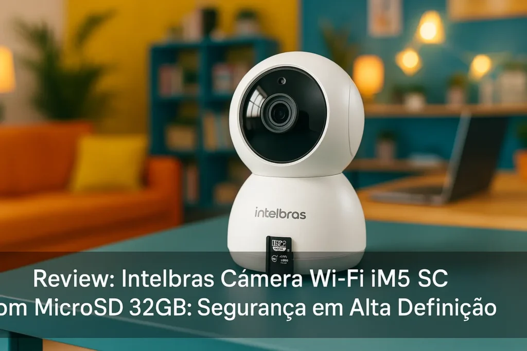 Intelbras Câmera Wi-Fi iM5 SC com MicroSD 32GB: Segurança em Alta Definição