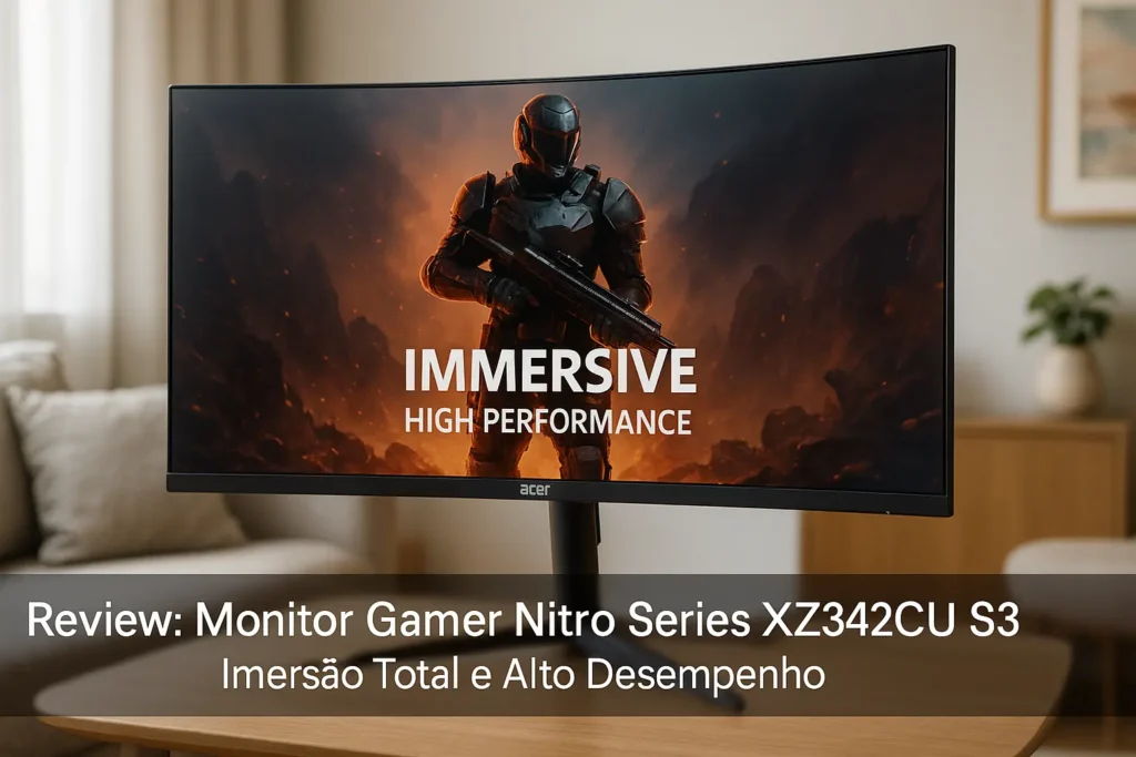Monitor Gamer Nitro Series XZ342CU S3: Imersão Total e Alto Desempenho