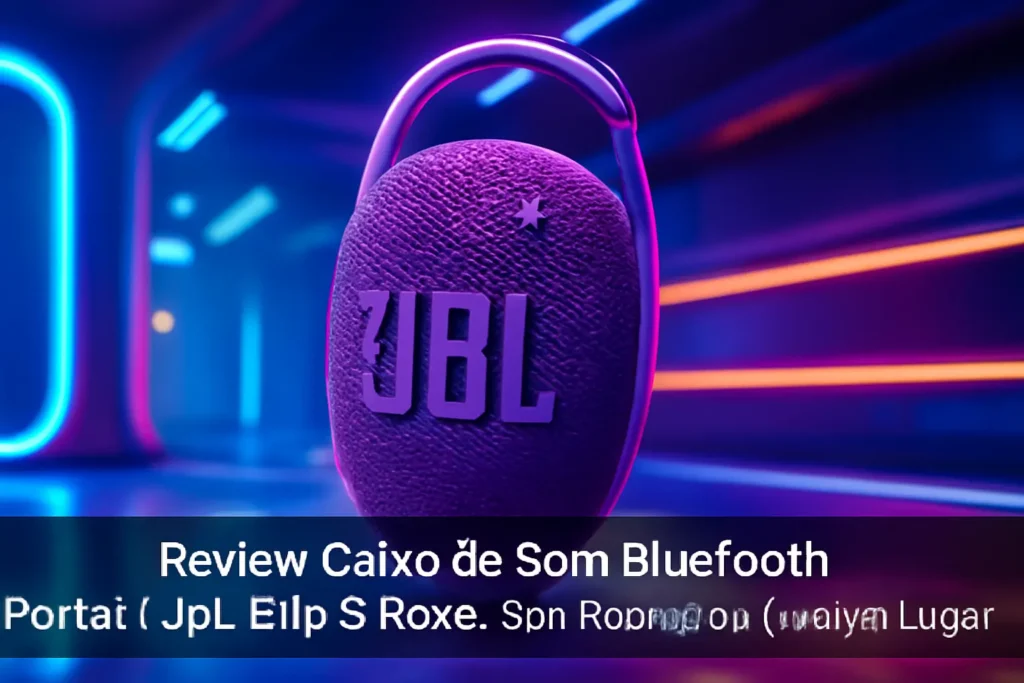 Caixa de Som Bluetooth Portátil JBL Clip 5 Roxa: Som Potente em Qualquer Lugar