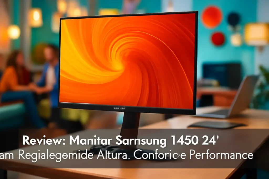 Monitor Samsung T450 24" com Regulagem de Altura: Conforto e Performance