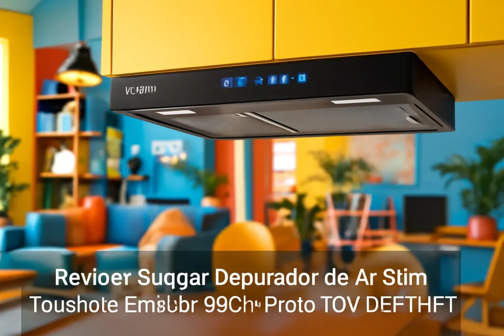 Suggar Depurador de Ar Slim Touch de Embutir 80cm Preto 110V DE81THPT: Potência e Silêncio na Cozinha