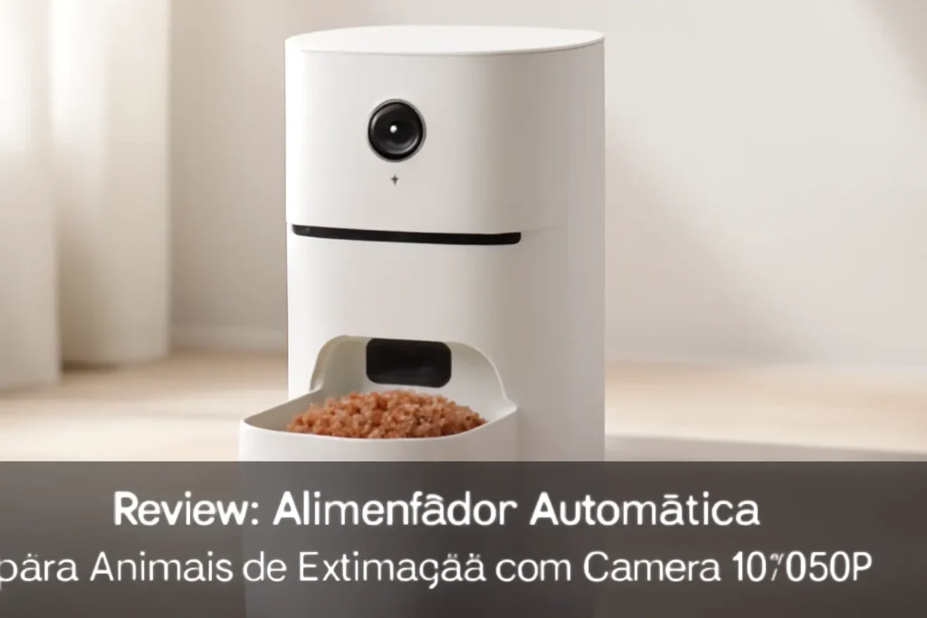 Alimentador Automático para Animais de Estimação com Câmera HD 1080P