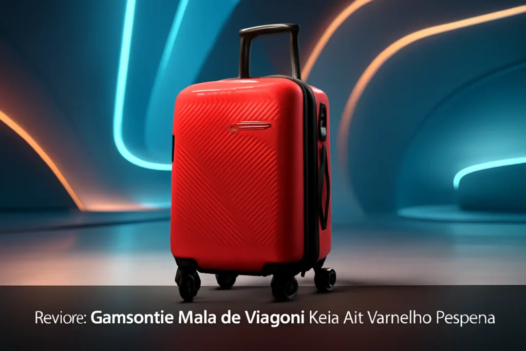 Samsonite Mala de Viagem Kick-Air Vermelha Pequena: Praticidade e Estilo em Cada Viagem