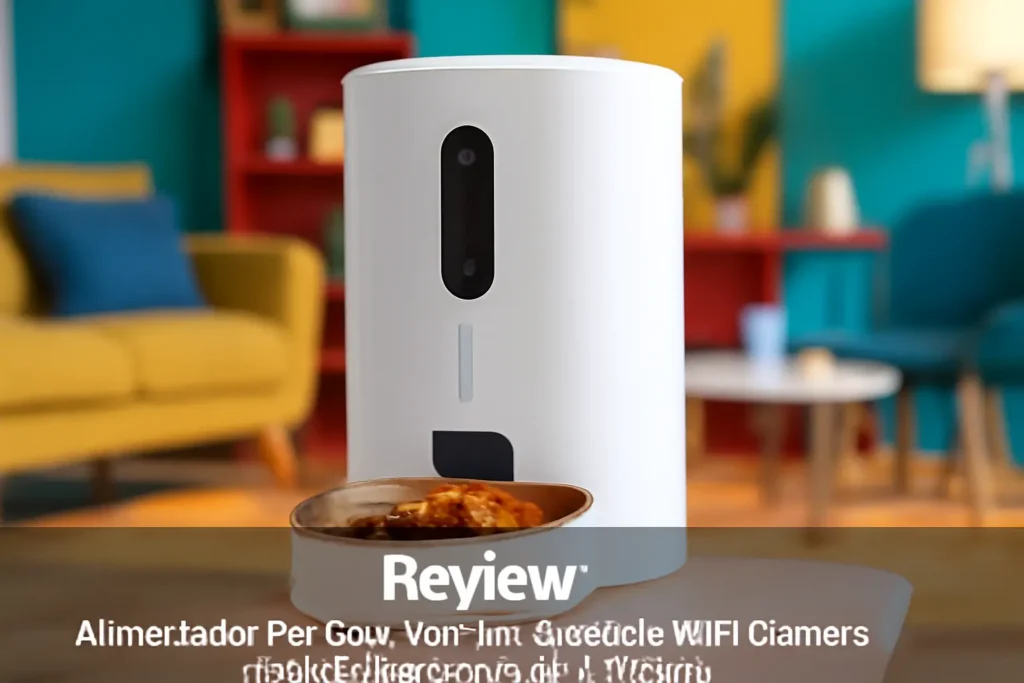 Alimentador Pet Gato Cão Automático WiFi Câmera Smart Dispensador de Ração (4L)
