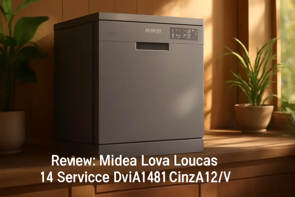 Midea Lava-Louças 14 Serviços DWA14S1 Cinza 127V: Eficiente e Econômica
