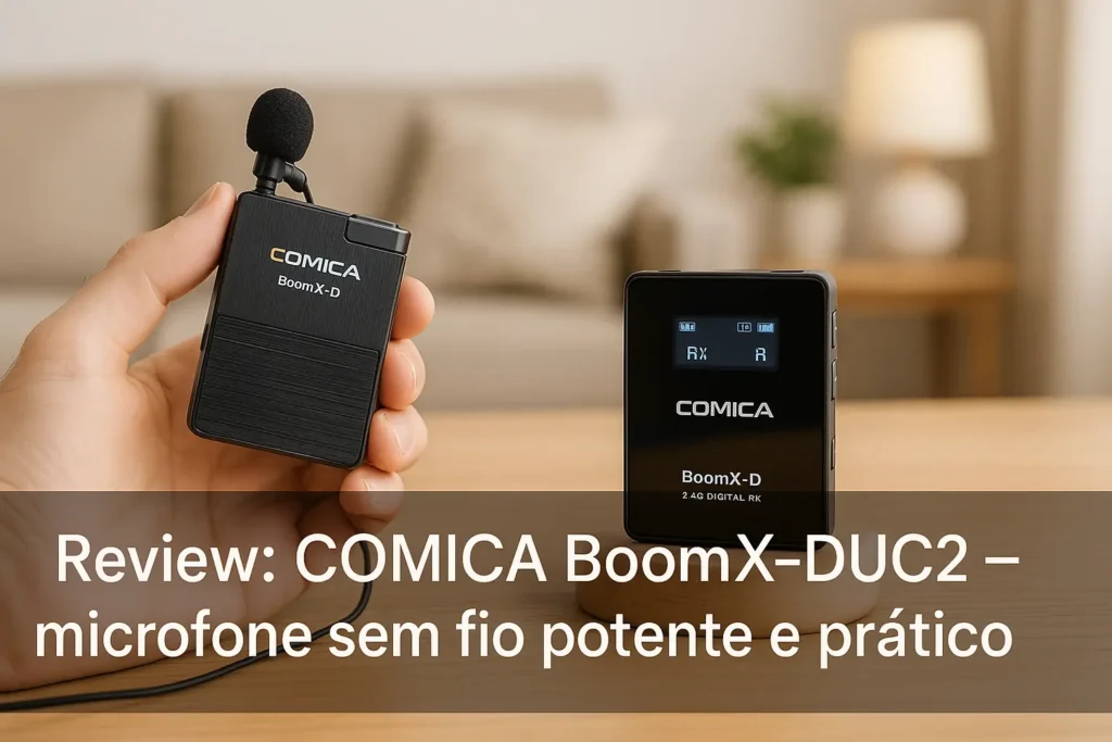 COMICA BoomX-DUC2: microfone sem fio potente e prático