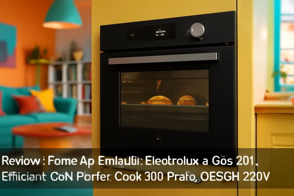Forno de Embutir Electrolux a Gás 80L Efficient com PerfectCook360 Preto OE8GH 220v: Desempenho e Praticidade na Cozinha