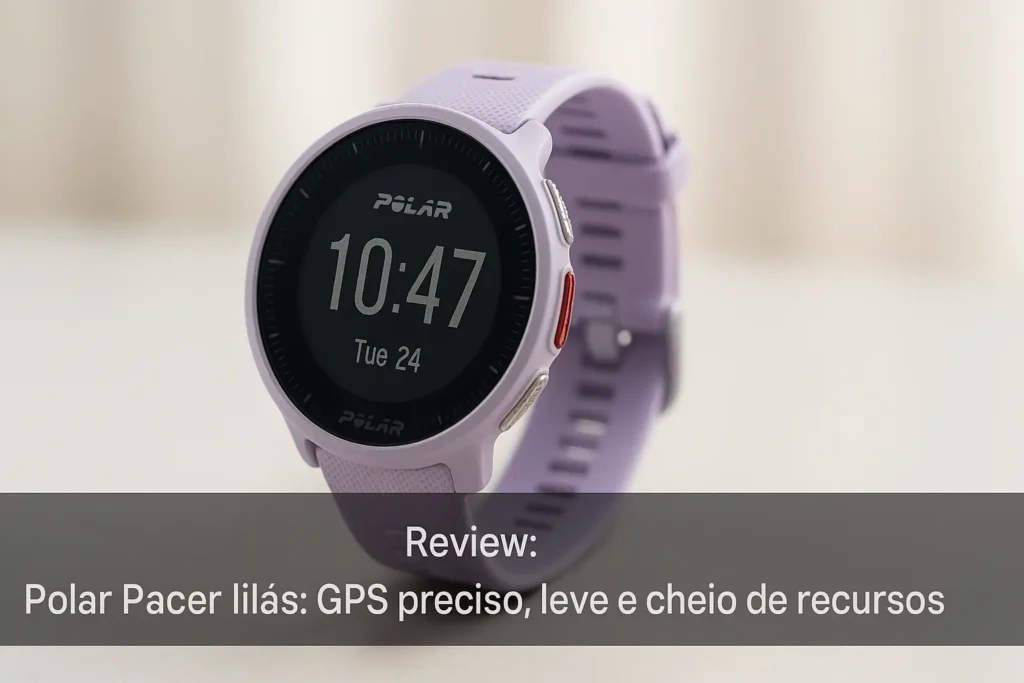 Polar Pacer Lilás: GPS Preciso, Leve e Cheio de Recursos