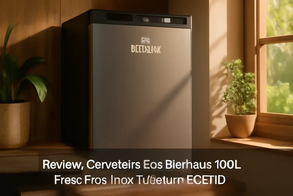 Cervejeira Eos Bierhaus 100L Frost Free Inox Titanium ECE110
