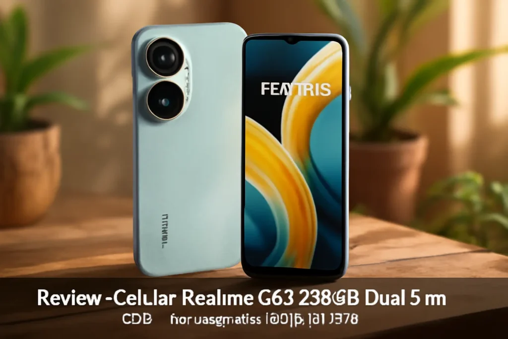 Celular Realme C63 256GB Dual Sim 8GB – Smartphone Original Azul