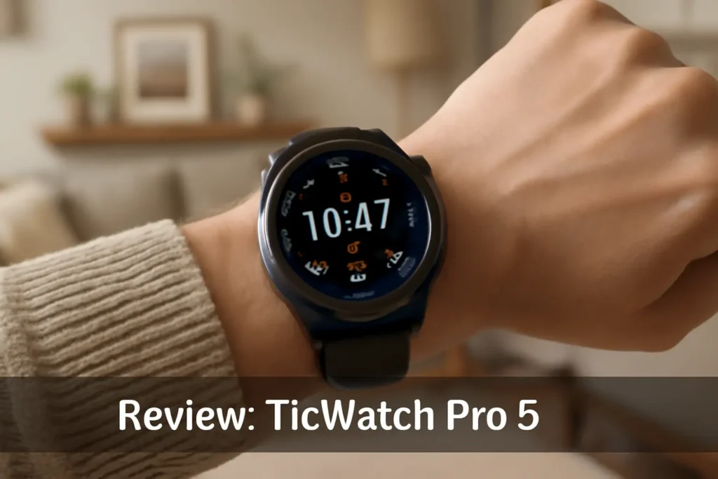 TicWatch Pro 5: O Smartwatch Android Wear OS com Snapdragon W5+ Gen1 e Carregamento Rápido