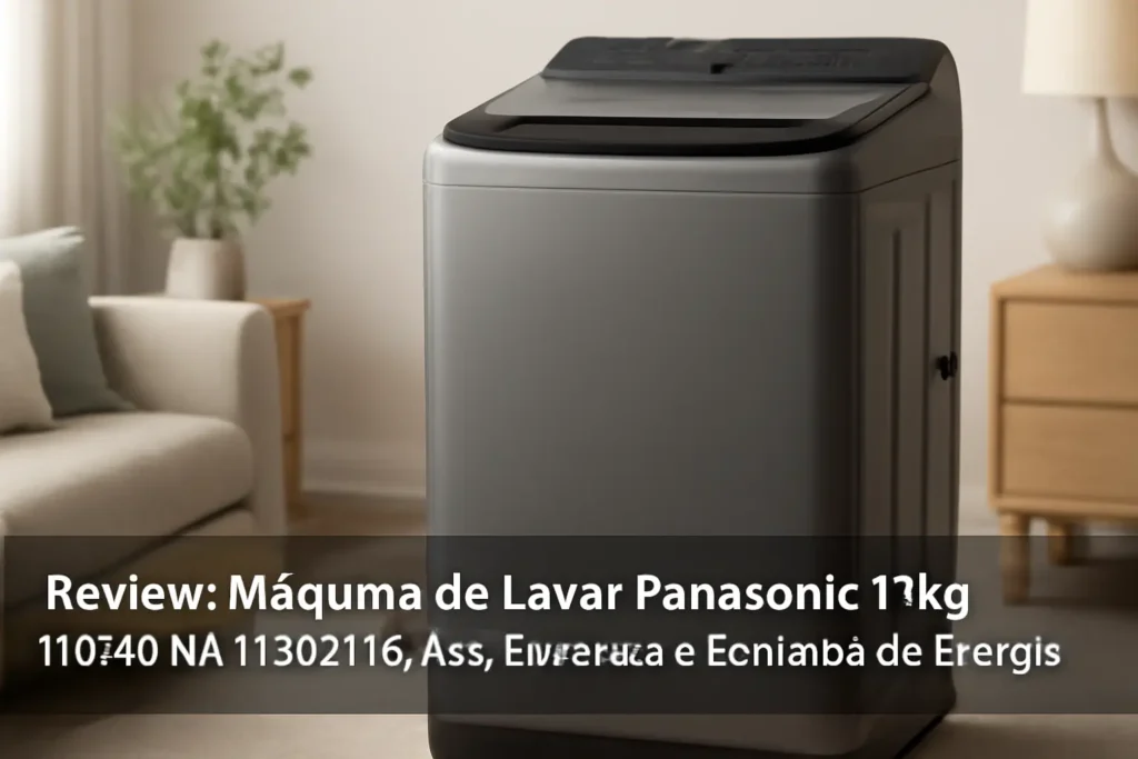 Máquina de Lavar Panasonic 12kg Titânio NA-F120B1TA: Alta Eficiência e Economia de Energia