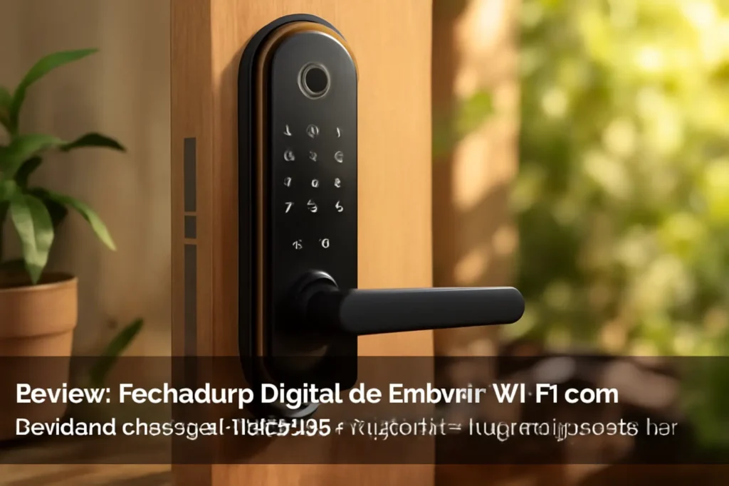 Fechadura Digital de Embutir Wi-Fi com Biometria, Elsys ESF-DE4000B: Praticidade e Segurança para Seu Lar