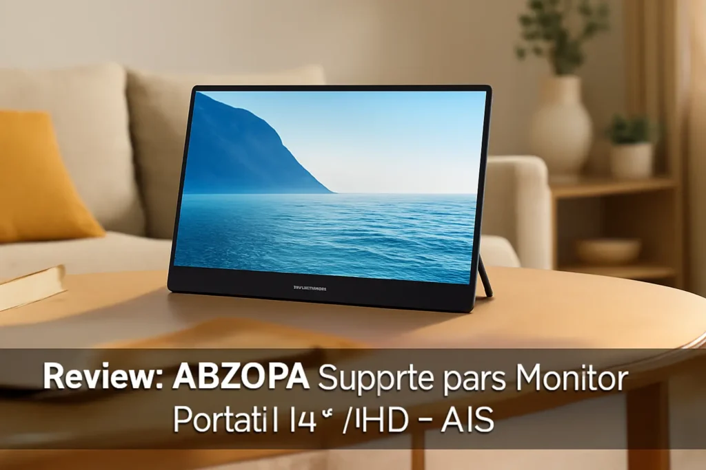 ARZOPA Suporte para Monitor Portátil 14" FHD - A1S: Tela Externa Ultrafina para Trabalho e Lazer