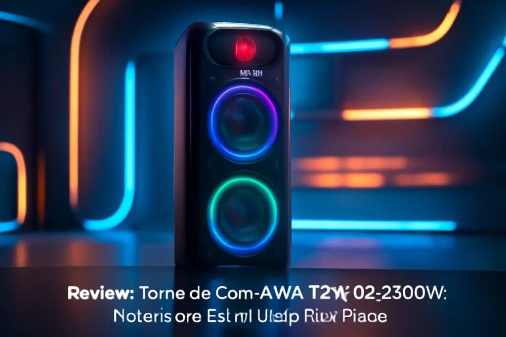 Torre de Som AIWA T2W-02 2300W: Potência e Estilo para Sua Festa