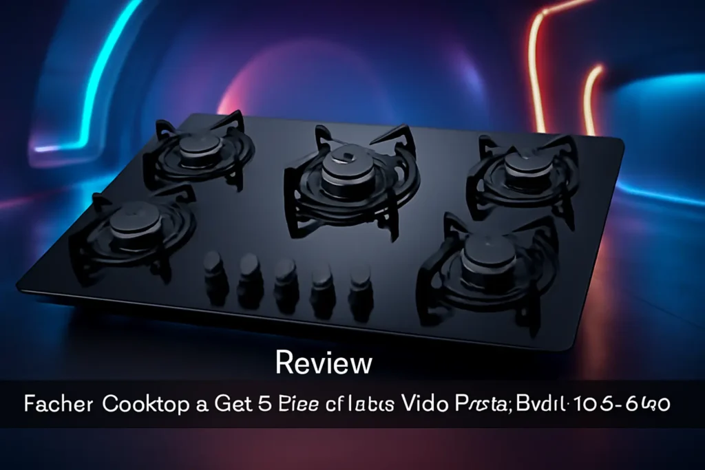 Fischer Cooktop à Gás 5 Bocas Mesa Vidro Preta Bivolt 1642-6985: Potência e Estilo para Sua Cozinha