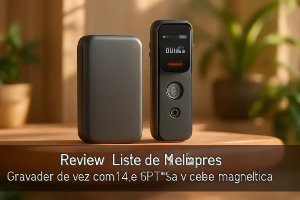 Lista de 5 Melhores:  gravador de voz com ia e gpt-4o + case magnética