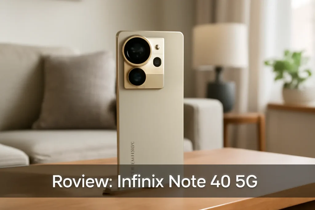 Smartphone Infinix Note 40-5G: 8GB RAM, 256GB Armazenamento e Câmera de 108MP