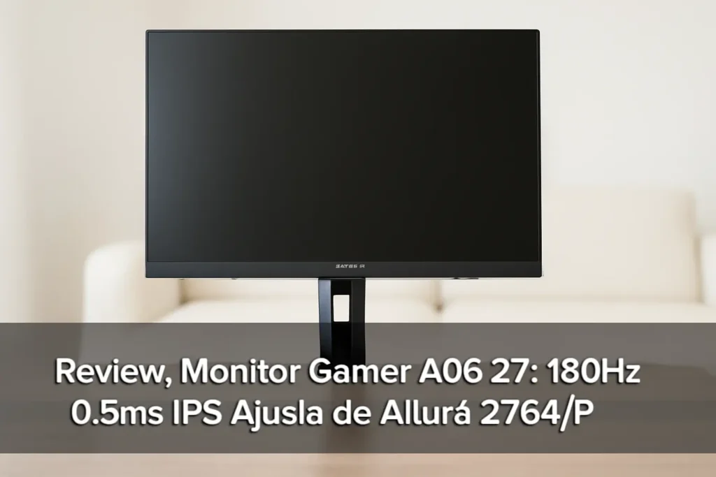 Monitor Gamer AOC 27" 180Hz 0,5ms IPS Ajuste de Altura 27G4/P: Desempenho e Agilidade para Gamers