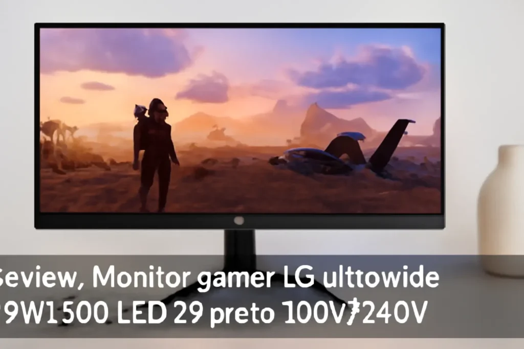 Top Cinco monitor gamer LG ultrawide 29wl500 led 29 preto 100v/240v