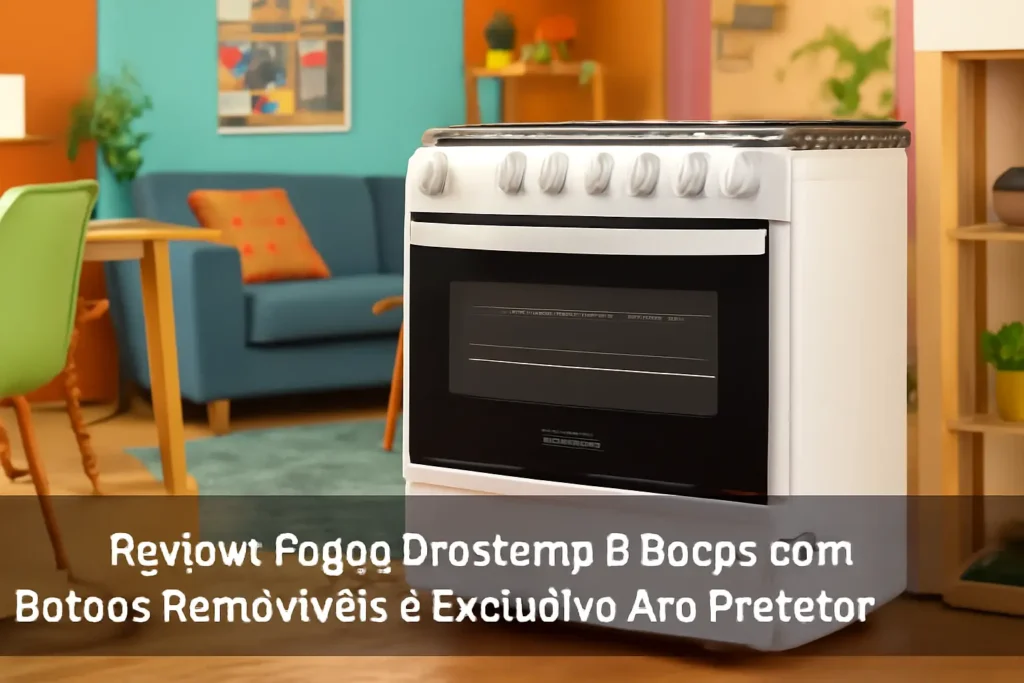 Fogão Brastemp 6 Bocas Branco com Botões Removíveis e Exclusivo Aro Protetor - BFS6NCB BIVOLT