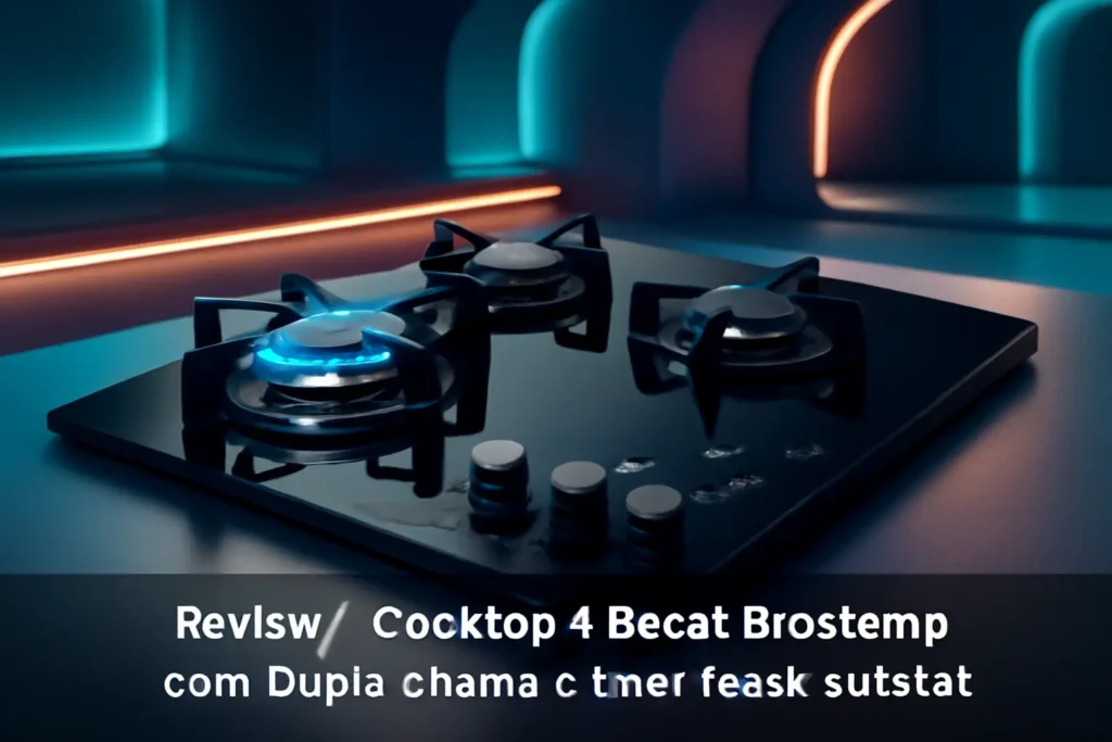 Cooktop 4 Bocas Brastemp com Dupla Chama e Timer Touch - BDT62AE