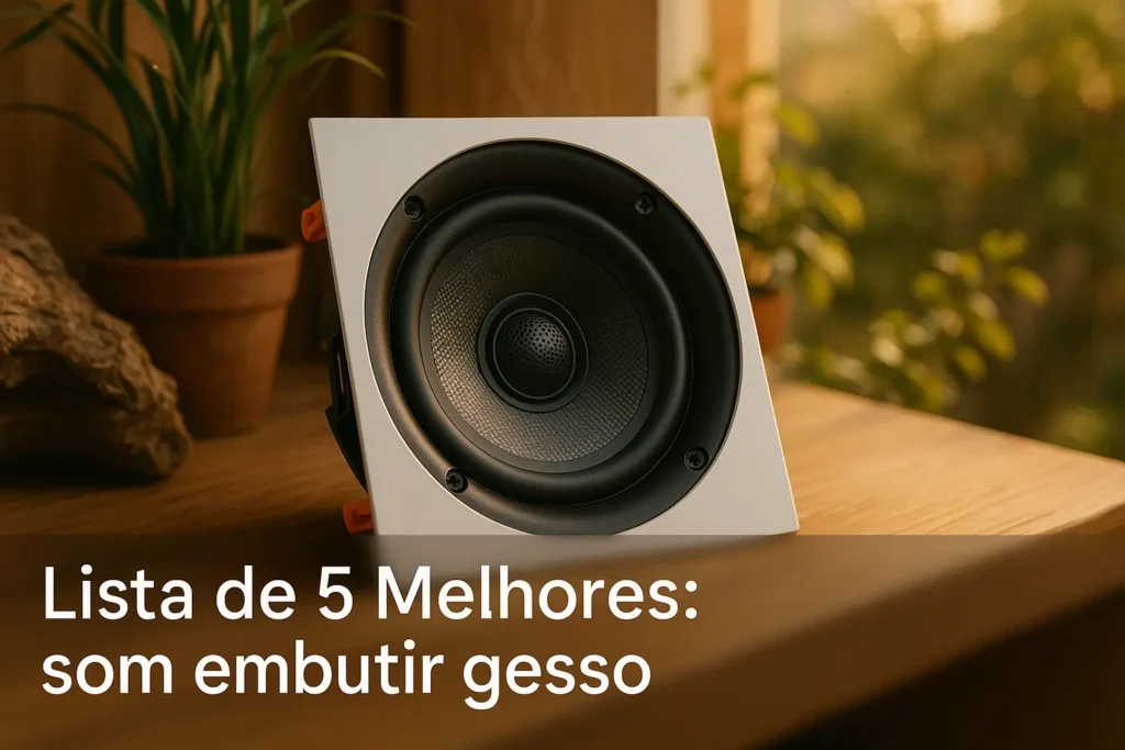 Lista de 5 Melhores:  som embutir gesso