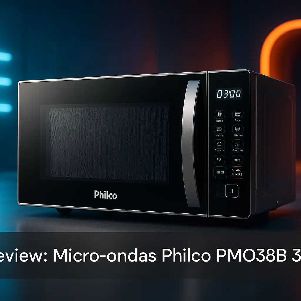 Micro-ondas Philco PMO38B 33L: Praticidade com Teclas Fáceis