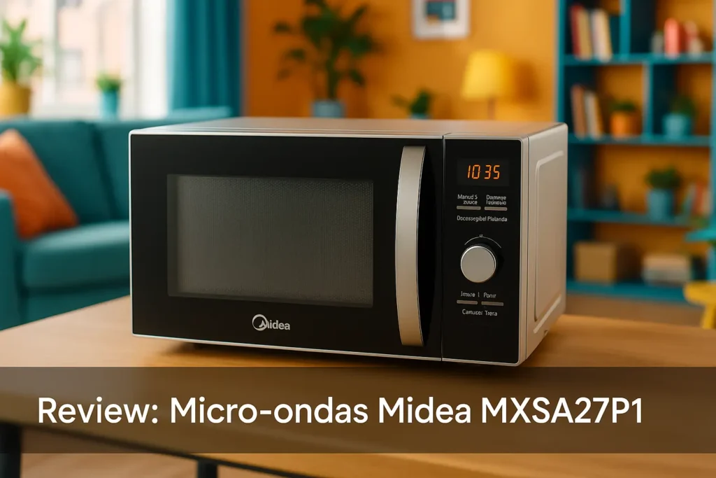 Micro-ondas Midea MXSA27P1: Praticidade com Trava de Segurança