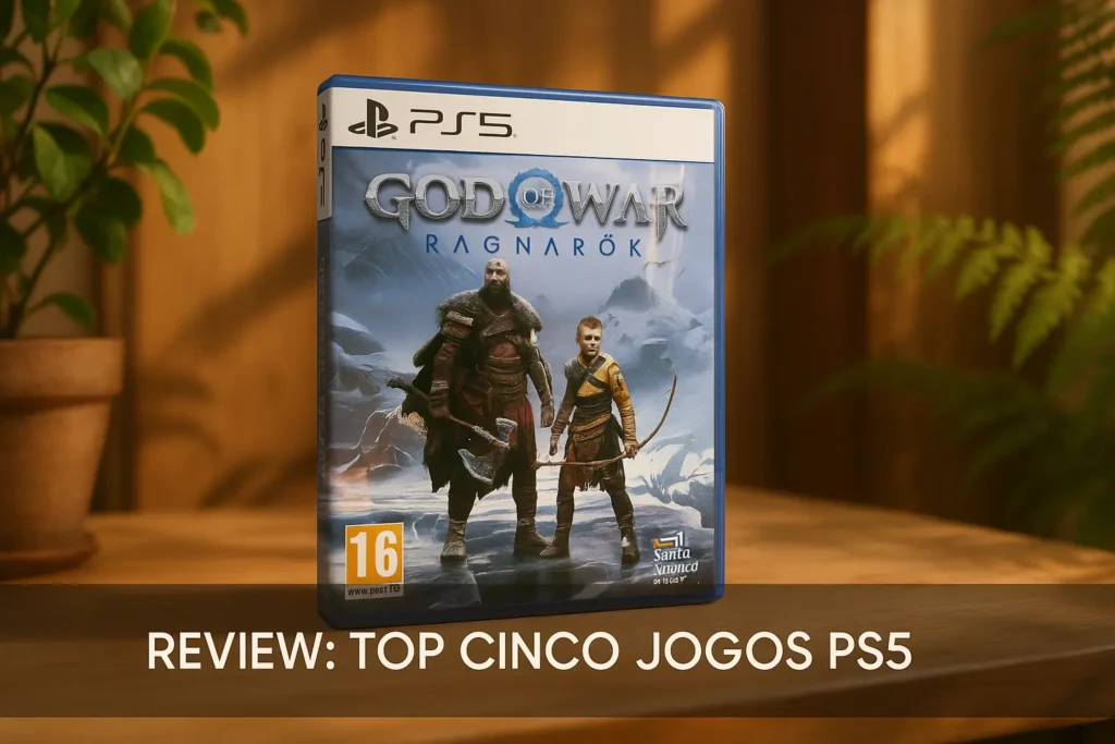 Top Cinco  jogos PS5 God of War ragnarok