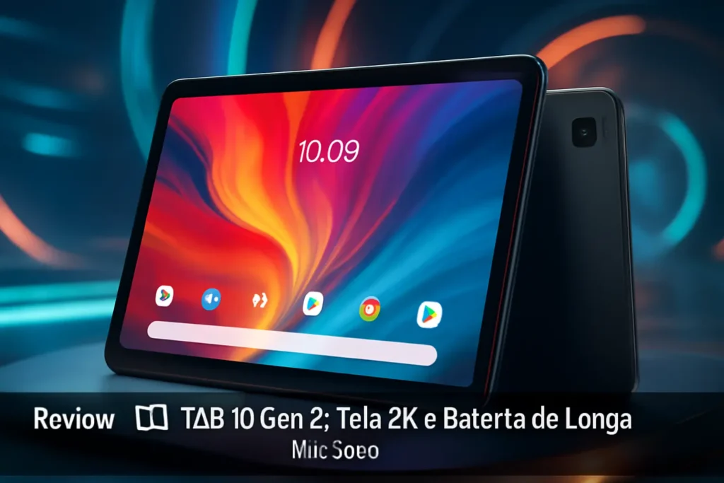 TCL TAB 10 Gen 2: Tela 2K e Bateria de Longa Duração
