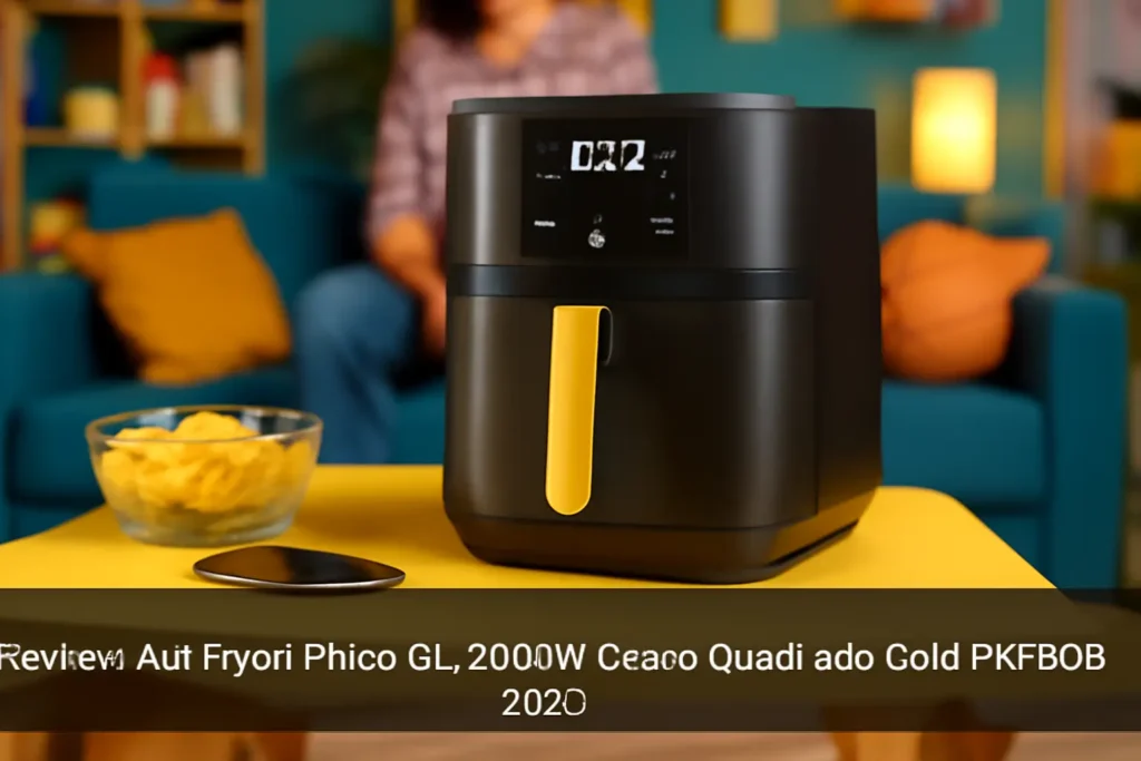 Air Fryer Philco 9L 2000W Cesto Quadrado Gold PAF90B 220V