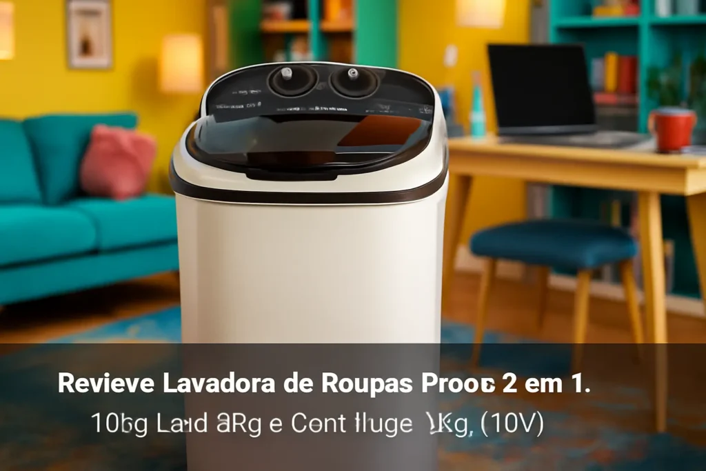 Lavadora de Roupas Praxis 2 em 1 10kg Lava 6Kg e Centrifuga 4Kg (110V)