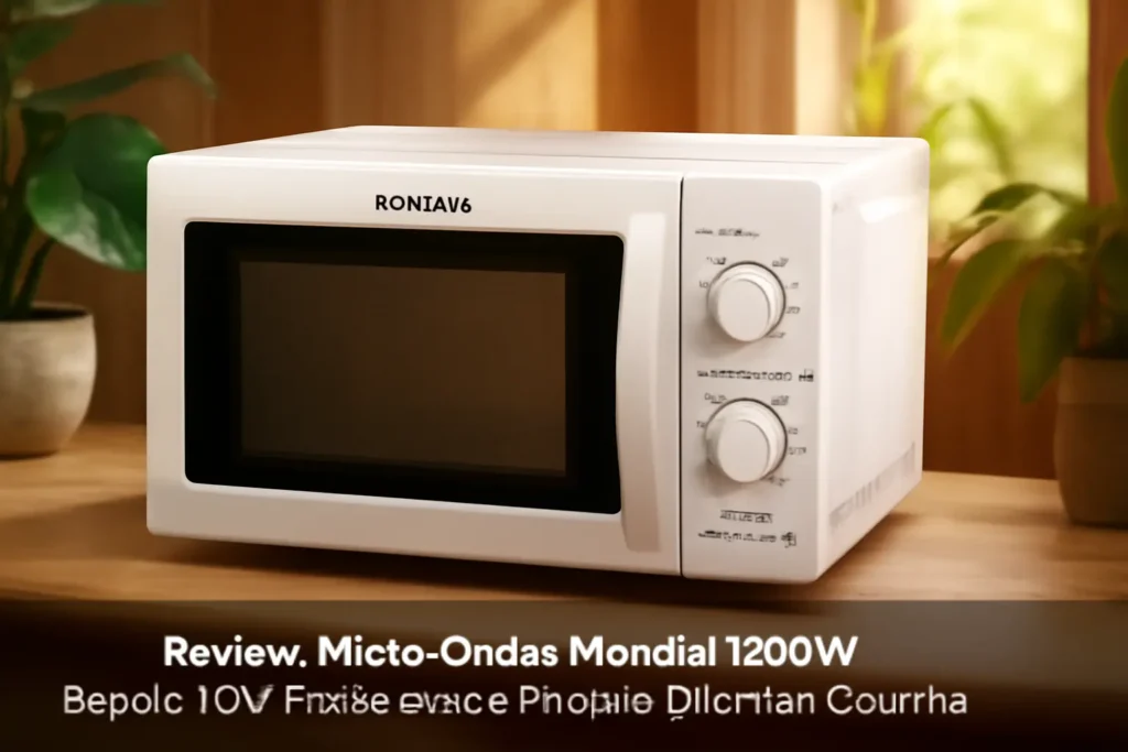 Micro-Ondas Mondial 1200W Branco 110V - Praticidade e Potência para Sua Cozinha