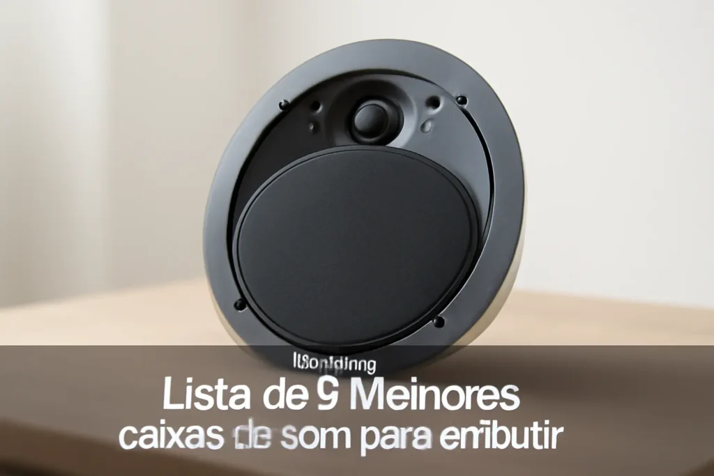 Lista de 5 Melhores:  caixas de som para embutir