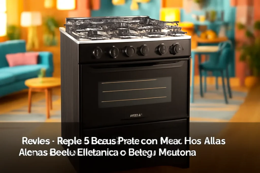 Fogão 5 Bocas Preto com Mesa Inox Atlas Atenas Bivolt: Eficiência e Design Moderno