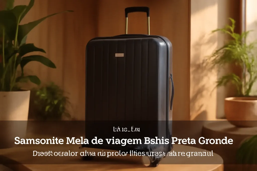 Samsonite Mala de Viagem Bahia Preta Grande: Praticidade e Estilo para Seus Deslocamentos