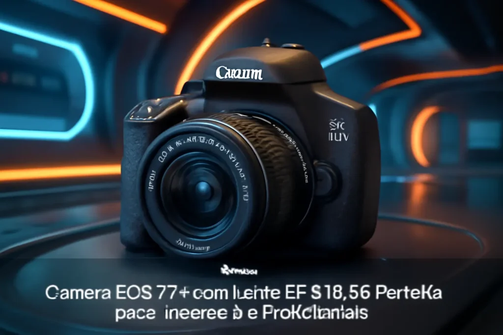 Câmera EOS T7+ com Lente EF-S 18-55: Perfeita para Iniciantes e Profissionais