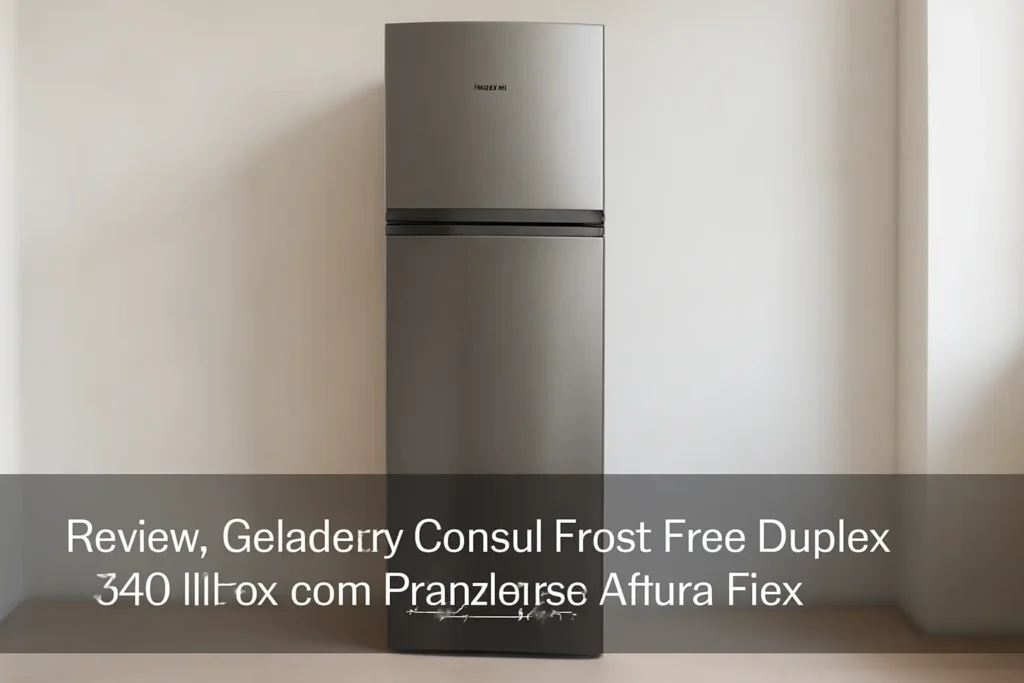 Geladeira Consul Frost Free Duplex 340 litros com Prateleiras Altura Flex
