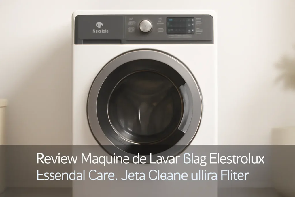 Máquina de Lavar 15kg Electrolux Essential Care: Jet&Clean e Ultra Filter
