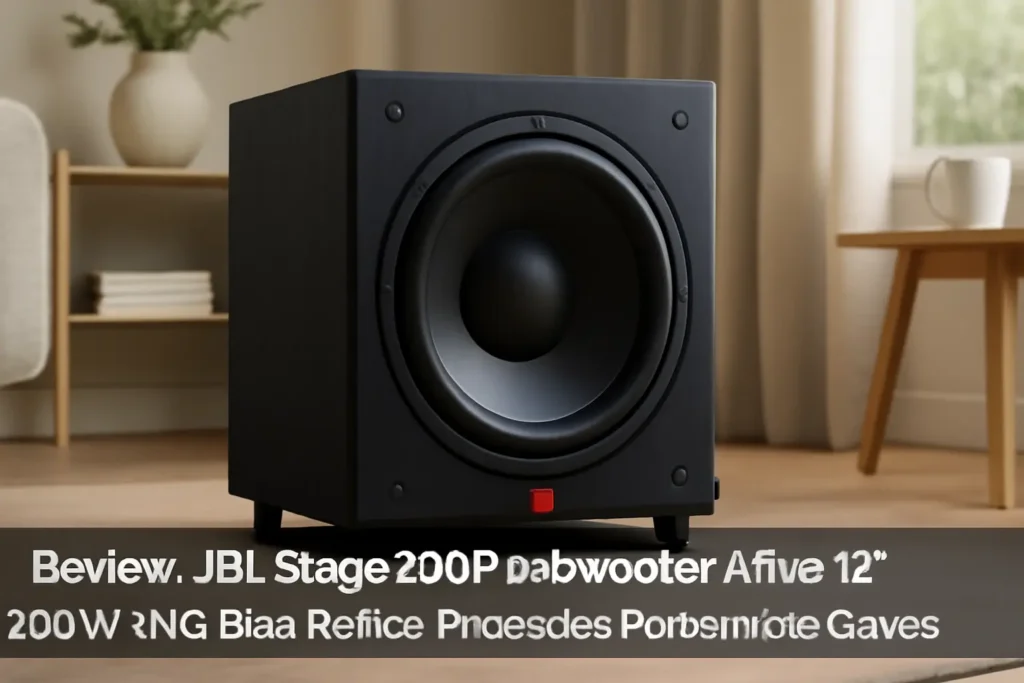 JBL Stage 220p Subwoofer Ativo 12" 300W RMS Bass Reflex: Potência e Performance de Graves
