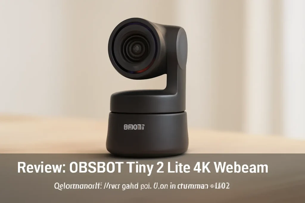 OBSBOT Tiny 2 Lite 4K Webcam: Qualidade e Inovação para Sua Transmissão